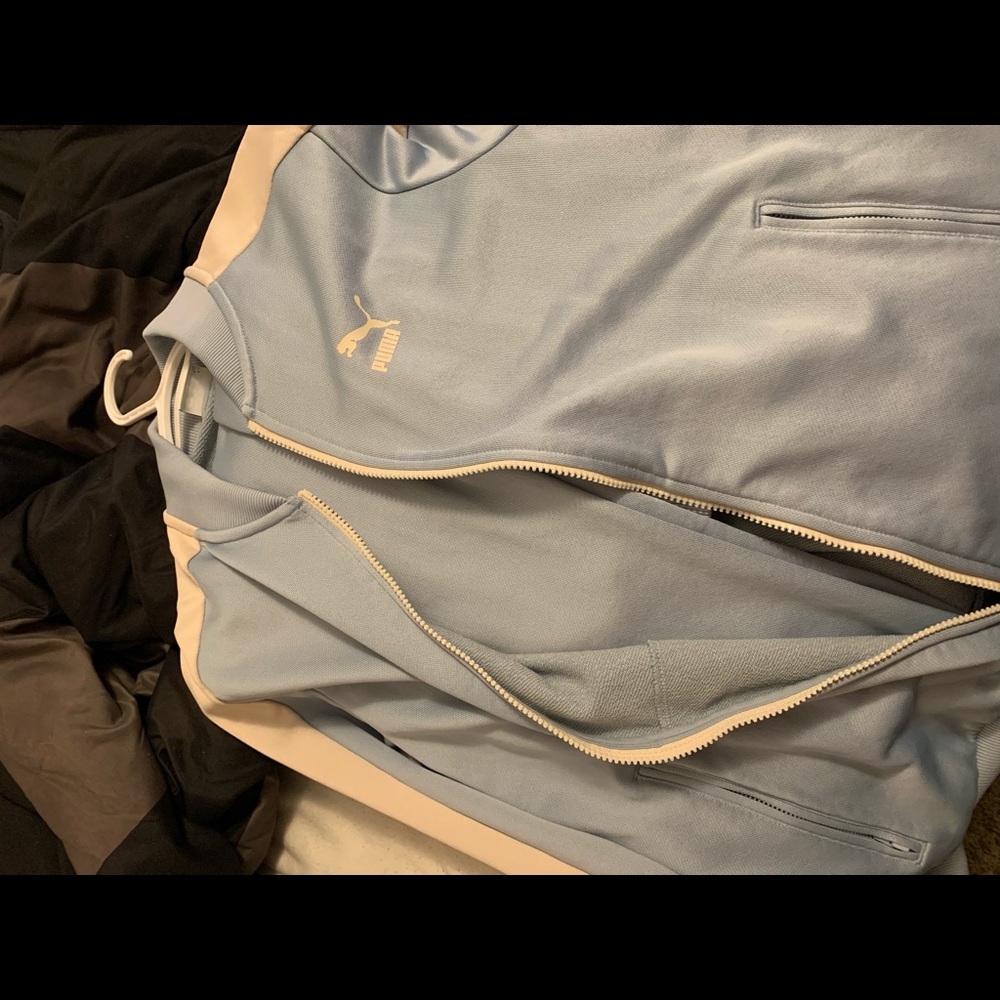 Light Blue Puma track suit